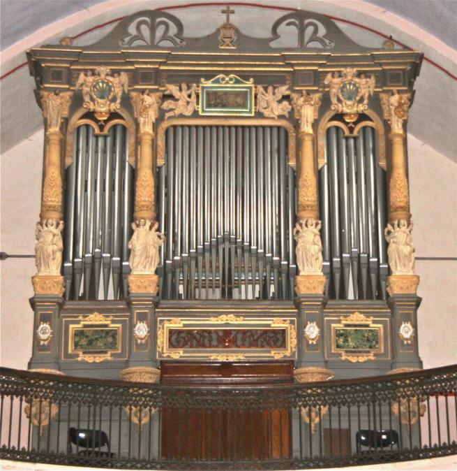 l'orgues de l'église Saint Louis à Bédarieux