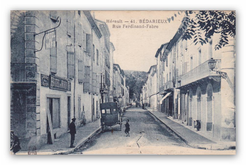 La rue Ferdinand Fabre à Bédarieux